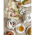 thumbnail image 4 of Happy Easter Kitchen Dish Towels for Drying Dishes Set of 2, Bunny Eggs Spring Flowers Butterfly Striped Waffle Weave Microfiber Hand Tea Bathroom Towels Quick Dry & Absorbent Towel 15.7x23.6, 4 of 7