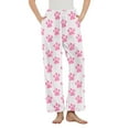 thumbnail image 2 of Fewfanhot Women's Premium Winter Lounge Pants - Breathable Straight Cut Sleep Checkered Trousers with Elasticized Waistband for All-Night Comfort, 2 of 5