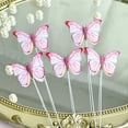 thumbnail image 3 of Zhuge 10 juegos de elegantes decoraciones para tartas con forma de mariposa, decoraciones para tartas con forma de mariposa adecuadas para fiestas de cumpleaños, decoraciones para cupcakes (azul), 3 of 5