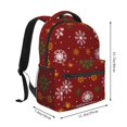 thumbnail image 2 of Disketp Merry Christmas Backpack for Men and Women - Lightweight Backpack Classical with Multi-pockets Casual Daypack for College Workplace Travel, 2 of 5