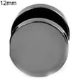 thumbnail image 7 of Yesbay Men Cool Punk Round Black Stainless Steel Ear Stud Piercing Earrings 3mm - 14mm-Black, 7 of 7