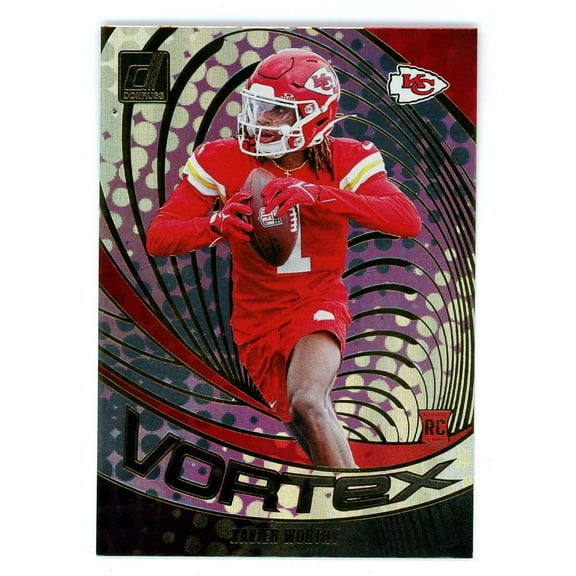 NFL 2024 Panini Donruss Football Vortex Xavier Worthy VOR-XWO (Rookie)
