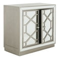 thumbnail image 3 of SAFAVIEH Juniper Classic Geometric 2 Door Mirror Chest, Champagne/Nickel, 3 of 8