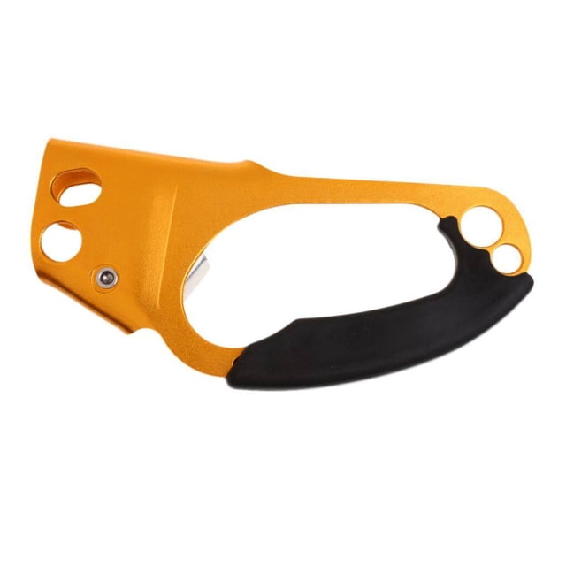 Naiovety Ascensor de mano derecha para escalada en roca, cuerda elevadora de aluminio ascendente para equipo de rappel de cordón de 8-13mm, carpas Oro