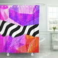 thumbnail image 1 of Cortina de Ducha ABPHQTO Borde de Lentejuelas Chevron 165x180 cm, 1 of 2
