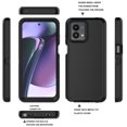 thumbnail image 2 of For Moto G 5G 2023 Case,Sturdy Phone Case for Motorola G 5G 2023 6.5",Njjex Full-Body Shockproof Protection Hard Plastic & Shock Absorption Rubber Rugged Bumper 3-in-1 Case Cover - Black, 2 of 6