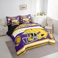 thumbnail image 3 of Feelyou Soccer Bedding Comforter Set 7 Pieces for Boys, American Football Full Bedding Set, Rugby Sports Lover Fitted Sheet Flat Sheet, Breathable Room Decor, 3 of 7