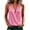 Pink#v neck wrap ruched tank top, variant on aohooy V Neck Wrap Tank Tops for Women Summer Sleeveless Ruched Front Cotton Linen Camisole Elegant Casual Loose Tank Top Blouses Blue,M