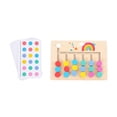 thumbnail image 4 of Milaget Montessori Learning Toys Slide Puzzle Family Game Color and Shape Matching Brain 6 Color, 4 of 9