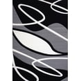 thumbnail image 3 of Red Soft Cozy 3D Look Lines Design, 7'6" x 10'3" Area Rug/ Carpet by Makymo, 3 of 4