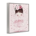 thumbnail image 2 of Stupell Industries Cottage Ballerina With Floral Headdress Gray Framed Giclee Art, 11 x 14, by Creative Studio, 2 of 8