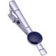 thumbnail image 4 of Juego de gemelos de moda con forma redonda, juego de gemelos creativos con pasador para corbata, regalo de estilo francés con cielo estrellado azul, 1 par, 4 of 4