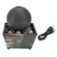 thumbnail image 1 of 3V USB Indoor Tabletop Ball Fountain with LED Light and Stone Desktop Fountain for Home Office Decorstyle1028, 1 of 5