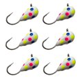 thumbnail image 1 of Reaction Tackle Tungsten Ice Jigs - 3mm - Wonder Glow Spots, 1 of 9