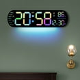 thumbnail image 4 of Reloj de pared Wosthever LED Digital Rosa profundo ABS, 4 of 6