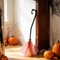 thumbnail image 4 of 38.2 Inch Witch Broom with Ribbon, Halloween Decoration Party Favor Photo Booth Accessories, 4 of 6