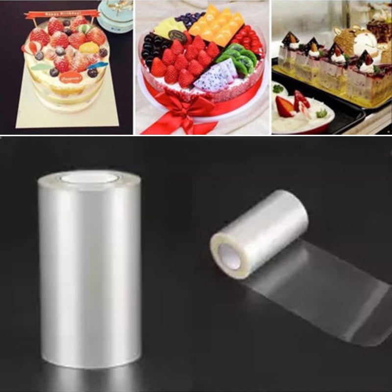 1 Roll Cake Side Membrane Baking Plastic Wrap Home Kitchen Baking Tool Decor 10M 