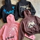 thumbnail image 2 of Sudadera con capucha de gran tamaño con estampado de letras góticas retro de principios de otoño, diseño estético Y2K de calle, moda Harajuku, cálida y superior con capucha, 2 of 2