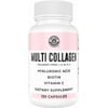 Left Coast Performance Multi-Collagen Peptides, Hydrolyzed Collagen Capsules, Hair, Skin, Nails & Joint Health, 120- Count