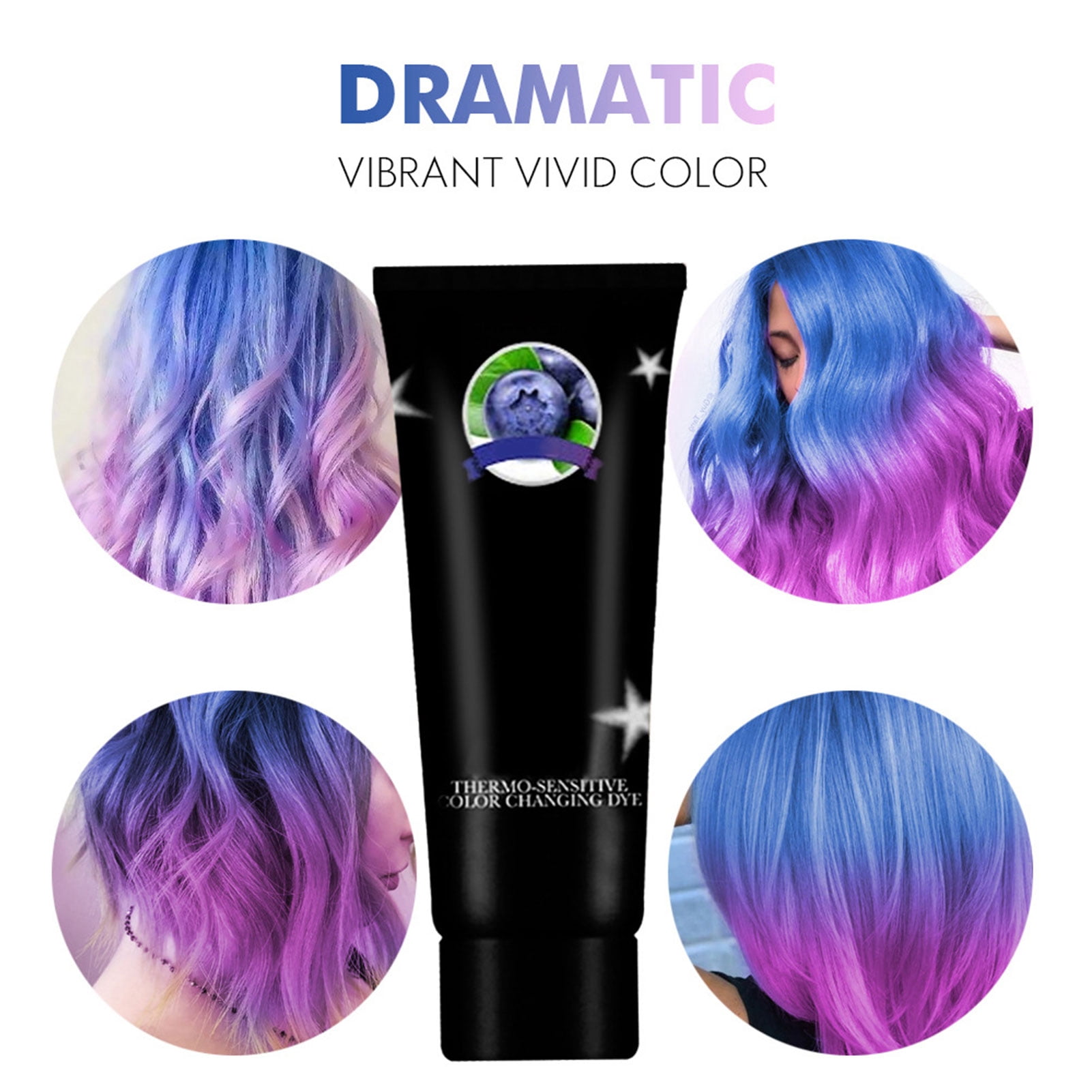 Yucoolhai Hair Dye Thermochromic Heat Sensitive Hair Dye for Temp Effect -  Walmart.com