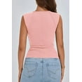 thumbnail image 3 of PRETTYGARDEN Women's Ribbed Tank Tops Summer Cap Sleeve Slim Fitted Knit Basic Casual Tee Shirts Trendy Fashion Clothes, 3 of 9