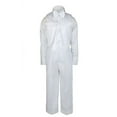 thumbnail image 5 of 5-7pc White Baby Kid Boy Christening Paisley Tail Tuxedo Suits Cross Hat Stole, 5 of 6