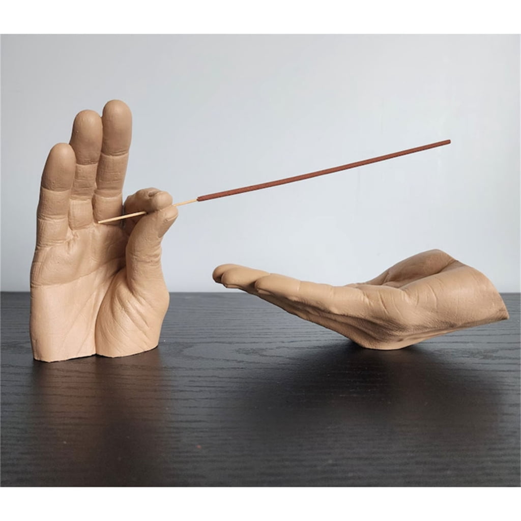 WINDLAND Serenes Meditations Hand Incenses Stick Holder with Ashes Catchers Incenses Stick Burners for Relaxation Home Decoration