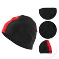 thumbnail image 3 of Unique Bargains 1 Pc Elasticity Swim Cap 5.91"x9.25" Red Black, 3 of 6