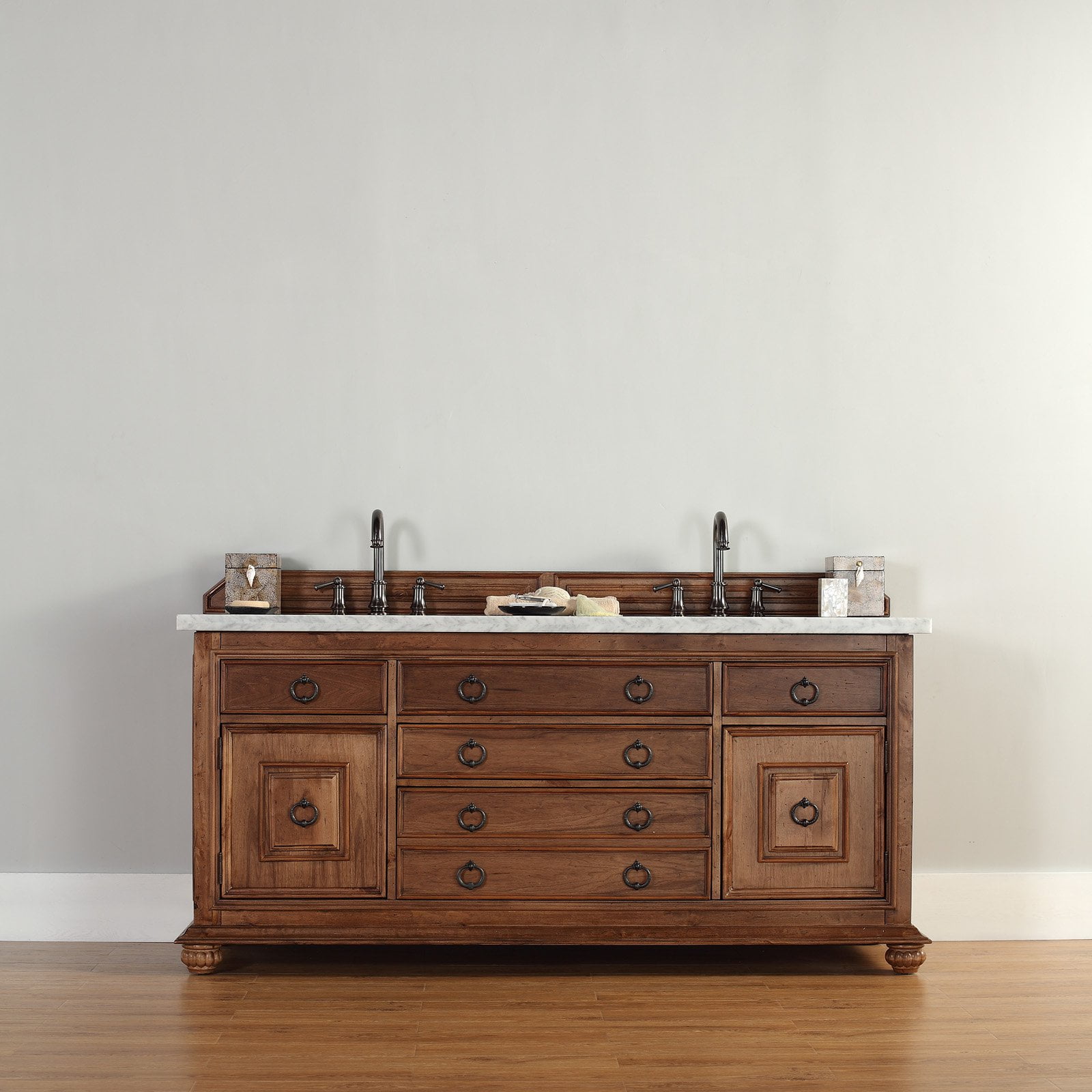 James Martin Furniture Mykonos 72 in. Double Bathroom Vanity