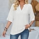 thumbnail image 1 of KIHOUT Blusa de manga corta con cuello redondo y estampado de moda de verano para mujer, camisetas divertidas, blusas para mujer, liquidación, 1 of 5