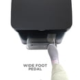 thumbnail image 5 of Clorox Trash Can, 13 Gal Stainless Steel Kitchen Garbage Bin with Wide Step Pedal, Black, 5 of 8