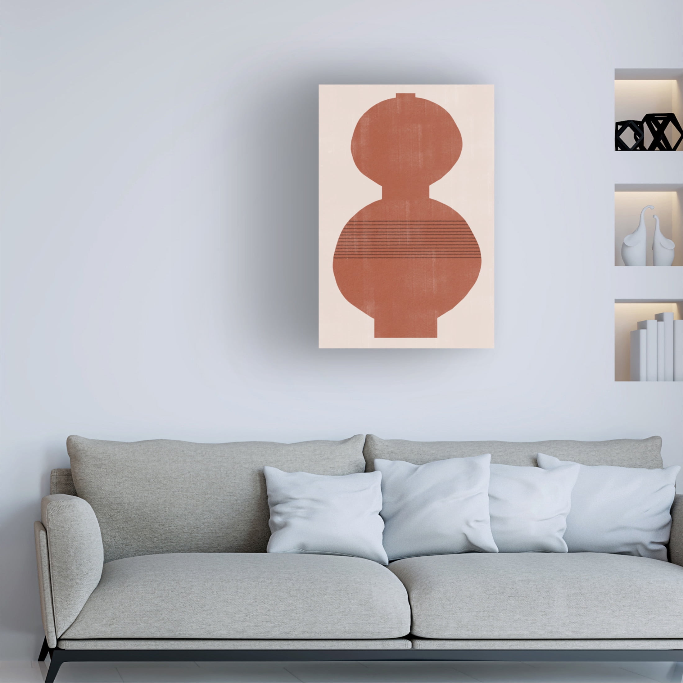 Trademark Fine Art THE MIUUS STUDIO Vase No3 Canvas Wall Art