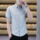 thumbnail image 5 of Camisas y blusas a rayas para hombre, ropa de manga corta, marca barata, estética, botones, tops para hombre, moda 2024, diseñador, lujo, xxl, 5 of 5