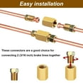 thumbnail image 2 of 3/8"-24 Threads Brake Line Fitting Assortment Includes 1 Union 2 Brake Pipe Connectors for 3/16" Brake Line Tube, 2 of 8