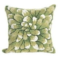 thumbnail image 3 of Liora Manne Frontporch Mum Indoor Outdoor Decorative Pillow Green, 3 of 3