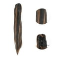 thumbnail image 4 of Unique Bargains 1 Pc Long Straight Hair Wig Hair Clips for Hair Extension 21.65" Length Black Light Brown, 4 of 6
