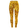 thumbnail image 4 of Womens Leggings Gold Sequin Glitter Print Buttery Soft Casual Trousers Tight Yoga Pants, 4 of 4