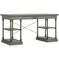 thumbnail image 2 of Weston Home Cabana Rustic Rectangular Writing Desk with 1-Drawer, Frost Grey, 2 of 5