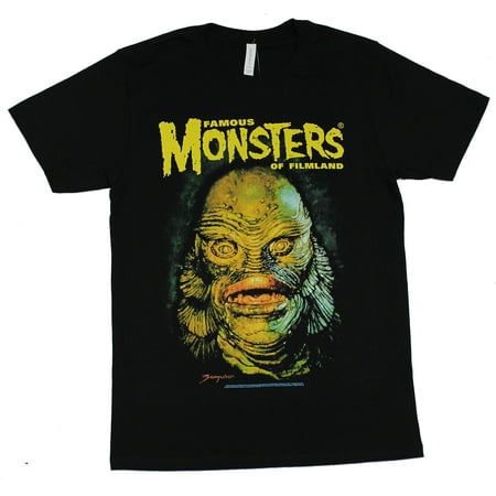 Famous Monsters of Filmland Mens T-Shirt - Sanjulian Gil Man Face (Best Of Gil Simpsons)