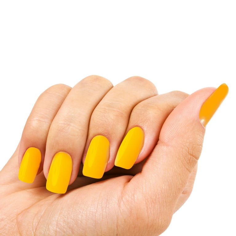 LA Colors Color Craze Gel Nail Polish #487 Citrus Bright Yellow