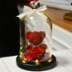 thumbnail image 3 of rosa eterna,rose flor navidad san valentín hada led luz,Caja regalo flores eternas Glass Cover,regalo falso rosas regalos novia,cubierta de vidrio seda floral CUTICAT rosa eterna, 3 of 8