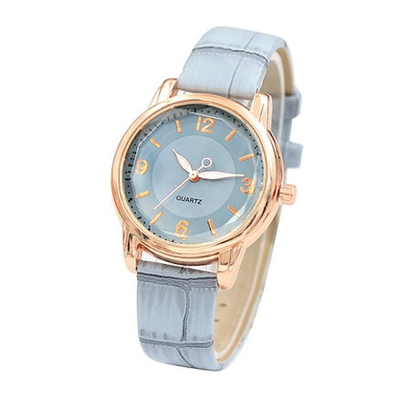Ausyst Watch for Women Quartz Watch Woman's High-end Blue Glass Life Distinguished on Sale Clearance