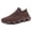 Coffee, variant on Rokment Women's Men's Cross Training Runnning Shoes Unisex Comfortable Memory Foam Cushioned Slip on Socks Fitness Workout Jogging Trainners Walking Tennis Sneakers Black Size 6.5