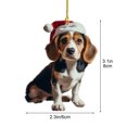 thumbnail image 3 of Xihbxyly Ofertas Especiales Del Prime Day Adorno Navideño Plano para Coche y Forma de Perro, Adorno Navideño Colgante para Árbol de Navidad, Adorno Navideño Colgante para Coche, 3 of 6
