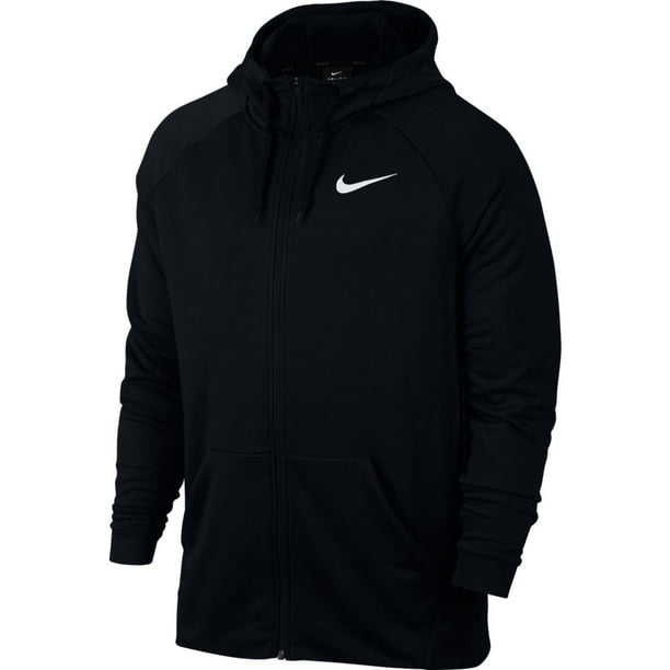 chupar Desviación parásito Nike Men's Dry Fleece Full Zip Training Hoodie 860465-010 Black -  Walmart.com