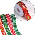 thumbnail image 2 of Christmas Ribbon Fashion Xmas Tree Snowflake Print DIY Fabric Gift Wrap Ribbon Crafts Ribbon, 2 of 6