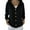 Black, variant on Women's Hooded Button Cardigan | Cozy Knit Sweater with Front Pockets | Fall Winter Essential