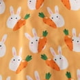 thumbnail image 5 of Hessimy Newborn Baby Girl Golf Outfit Smocked Golf Cart Bubble Romper Ruffle Onesie Bodysuit Infant Summer Clothes(Orange, 5 of 9