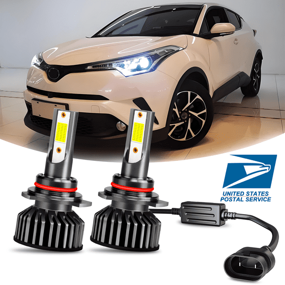 For Toyota C-HR/CHR/CH-R 2018 2019 LED Headlight High/Low Beam Bulbs Kit White 2PCS