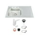 thumbnail image 1 of Fregadero Tarja De Empotrar Acero Inox 80x50 C/kit S/llaves (Escurridor Derecho), 1 of 5